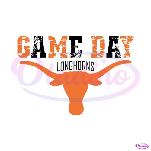 game-day-longhorns-ncaa-svg-digital-download