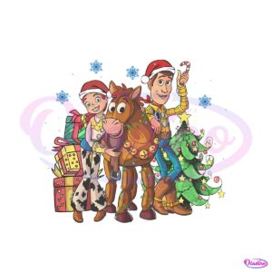 Pixar Toy Story Christmas Jessie Woody PNG Sublimation