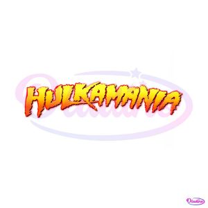 Hulkamania Logo Hulk Hogan Wrestler SVG File For Cricut