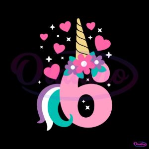 cute-sixth-birthday-unicorn-svg