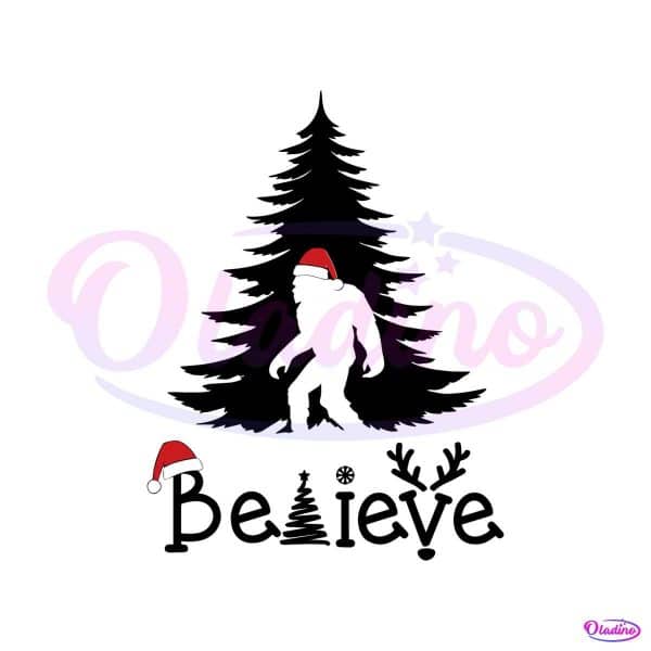believe-bigfoot-christmas-tree-svg