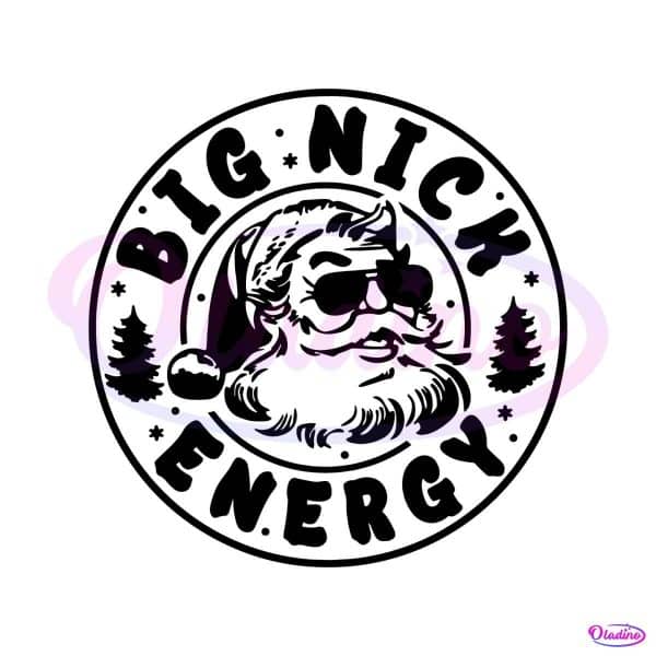 big-nick-energy-santa-christmas-tree-svg