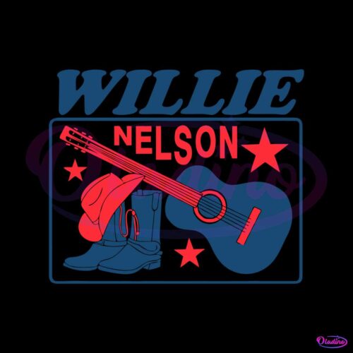 willie-nelson-guitar-cowboy-boots-svg