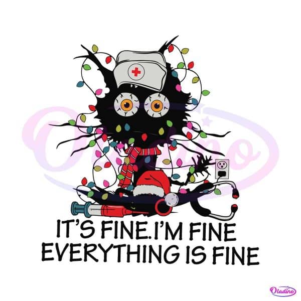 im-fine-everything-is-fine-cat-christmas-svg