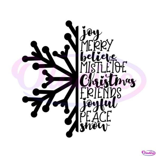 snowflake-joy-merry-believe-mistletoe-svg