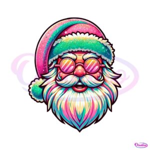 pink-santa-with-sunglasses-png