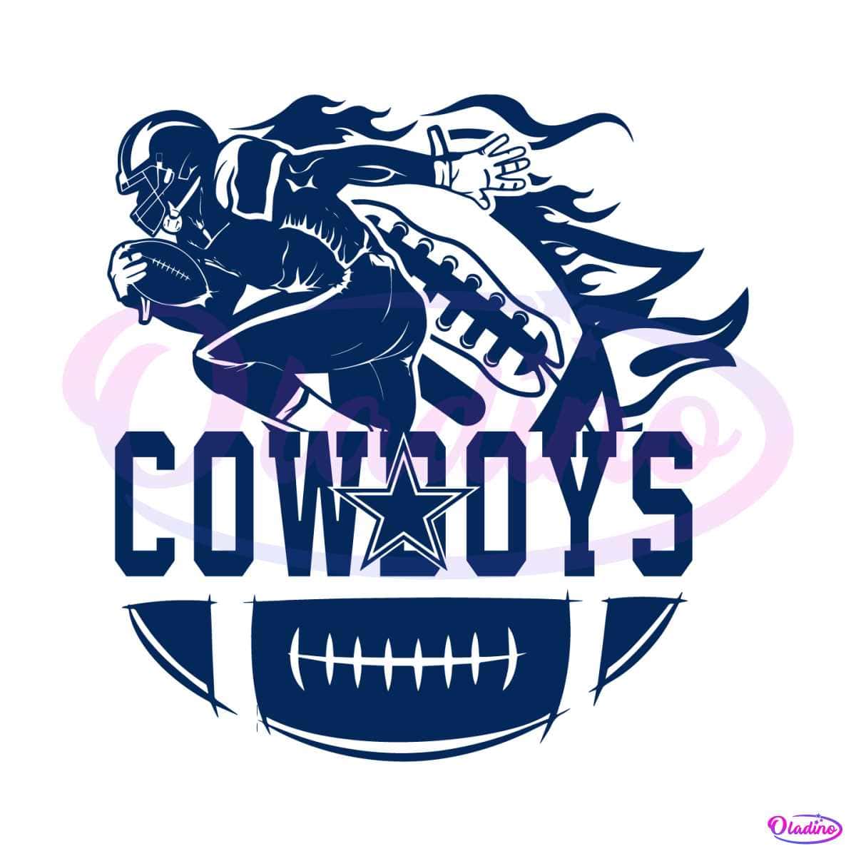 Dallas Cowboys Player Football SVG Digital Download