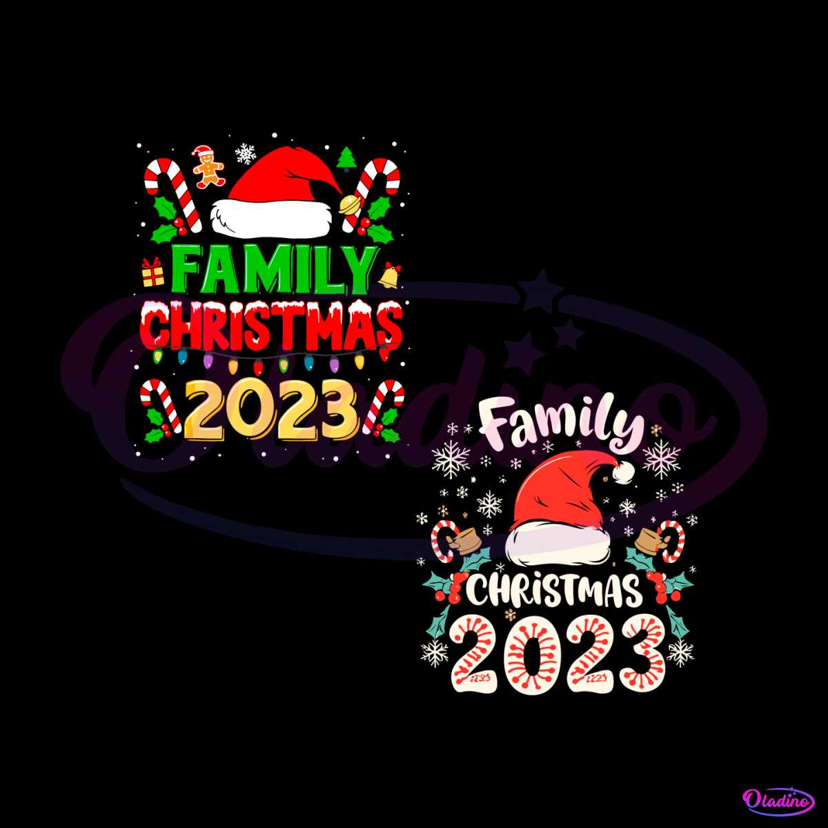 family-christmas-2023-santa-hat-svg