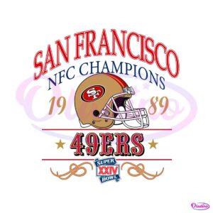 san-francisco-49ers-nfc-champions-1989-svg