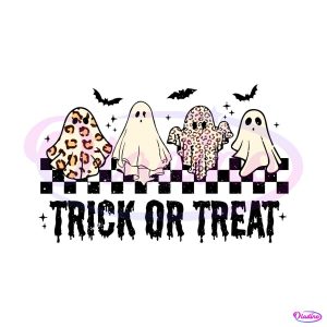Leopard Ghost Trick or Treat Halloween SVG File For Cricut