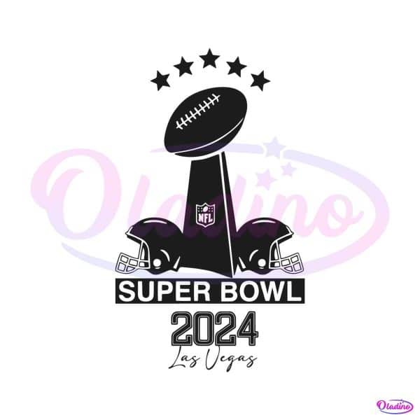 Retro Super Bowl 2024 Las Vegas SVG