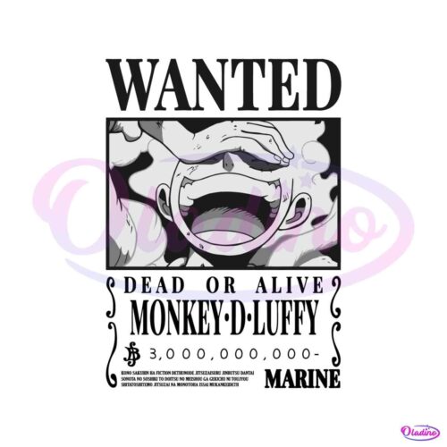 wanted-dead-or-alive-monkey-d-luffy-svg