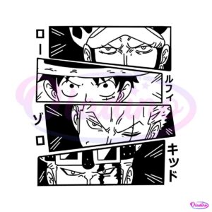 anime-one-piece-luffy-zoro-law-svg