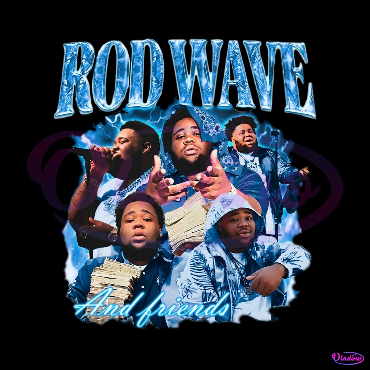 Rapper Rod Wave And Friends PNG