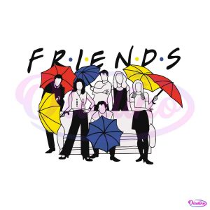 Retro Friends TV Show SVG