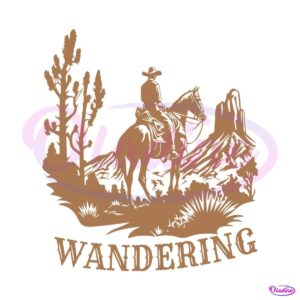 wandering-cowboy-in-the-desert-svg