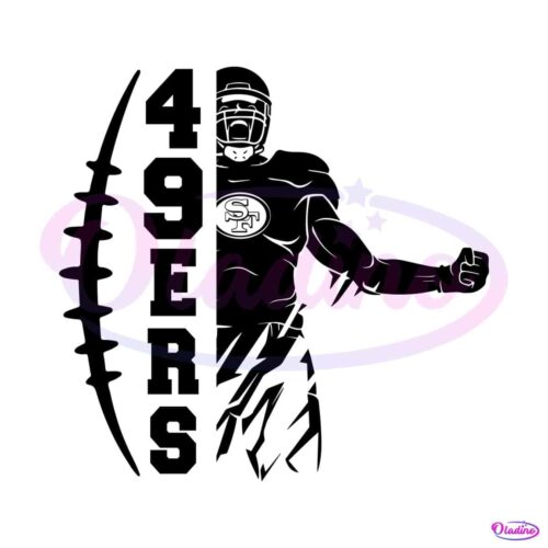 49ers-football-player-svg-digital-download