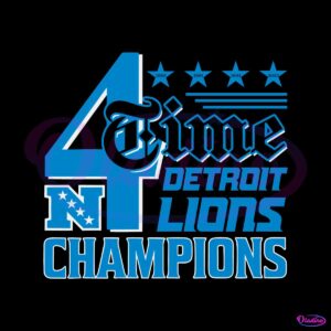 detroit-lions-4-time-nfc-north-division-champions-svg