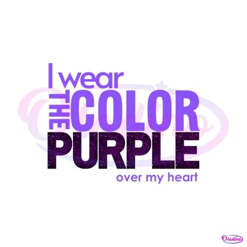 i-wear-the-color-purple-over-my-heart-png