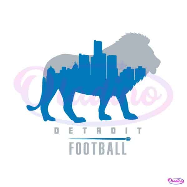 detroit-football-lions-skyline-svg-digital-download