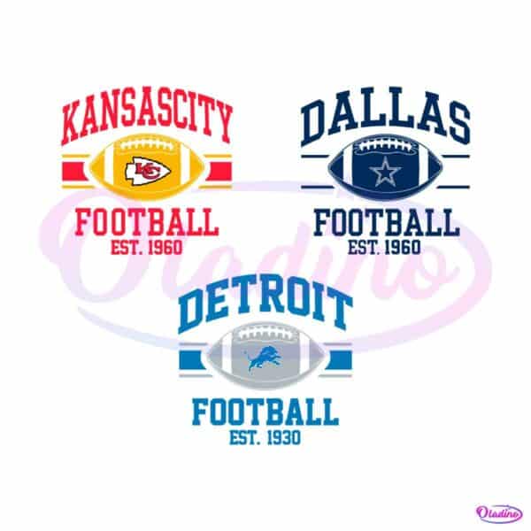 football-detroit-lions-chiefs-dallas-svg-bundle