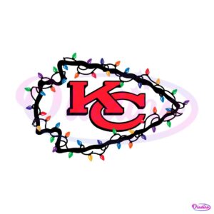 kansas-city-chiefs-logo-christmas-light-svg-digital-download