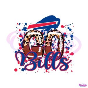 go-bills-leopard-pattern-football-svg