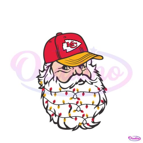 santa-kansas-city-football-christmas-lights-svg