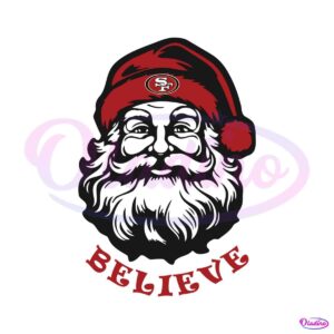 santa-claus-believe-san-francisco-football-svg