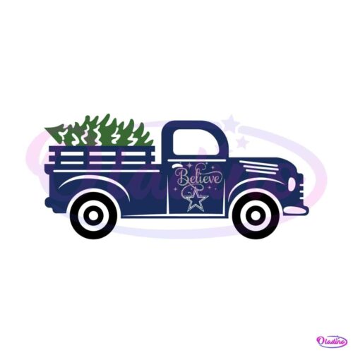 christmas-tree-truck-believe-dallas-cowboys-svg