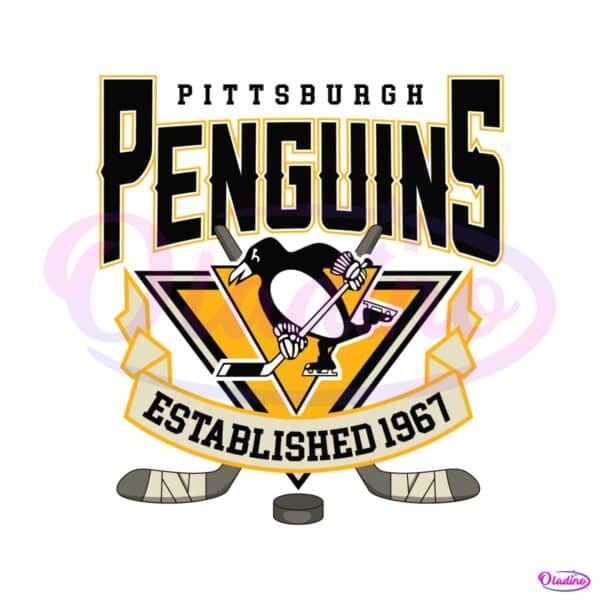 Pittsburgh Penguins Hockey 1967 SVG