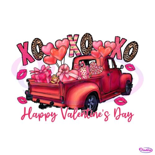 happy-valentines-day-truck-xoxo-png