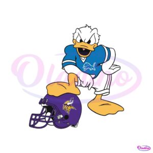 detroit-lions-donald-duck-and-minnesota-vikings-svg