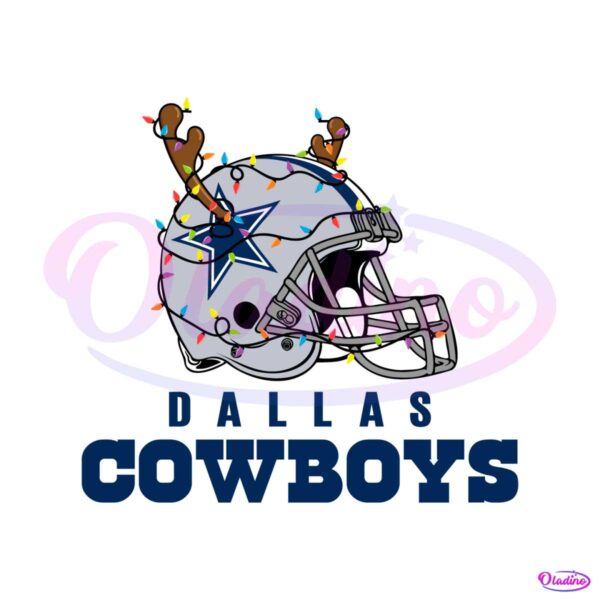 dallas-cowboys-helmet-deer-antlers-svg