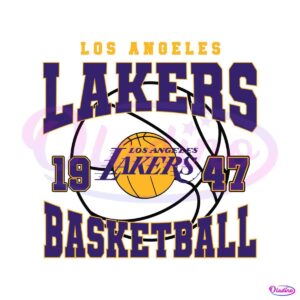 vintage-los-angeles-lakers-1947-basketball-svg