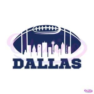 Dallas Cowboys 1960 Football Skyline SVG Download