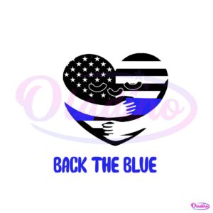Police Back The Blue Heart SVG Jobs SVG Cutting Digital File