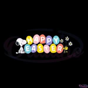 Peanuts Snoopy Happy Easter Egg Best SVG Cutting Digital Files