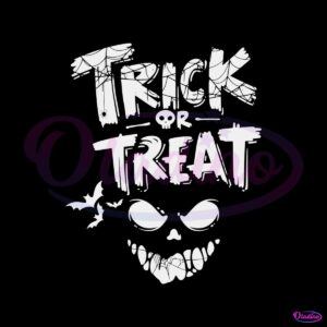 Retro Trick or Treat Scary Halloween SVG Cutting Digital File