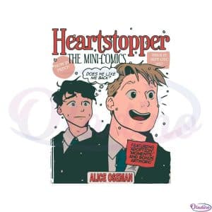 Heartstopper Mini Comic Svg For Cricut Sublimation Files