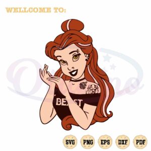 Belle Tattoo SVG Beauty and the Beast Cutting Digital Files