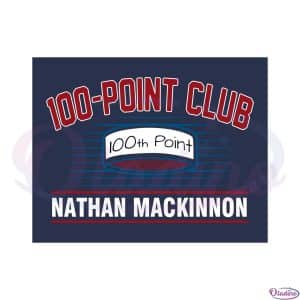 Nathan Mackinnon 100point Club Svg Graphic Designs Files