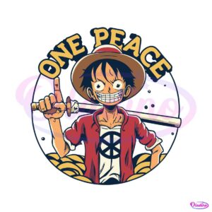 One Piece Anime Monkey D Luffy One Peace SVG Cricut File