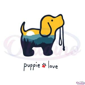 Puppie Love Svg Cutting File For Personal Commercial Uses