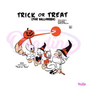 Donald Disney Halloween Trick Or Treat SVG Digital Cricut File
