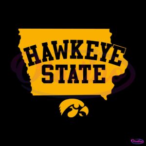 Iowa Hawkeyes Football Hawkeye State SVG File For Cricut