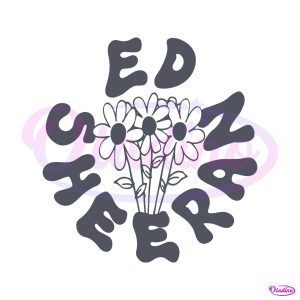 Retro Ed Sheeran Flowers SVG Ed World Tour 2023 SVG File