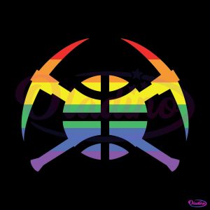 Denver Nuggets NBA Logo Pride SVG Cutting Digital File