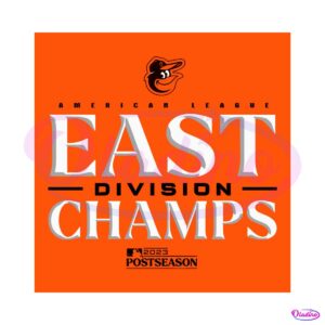 Baltimore Orioles 2023 AL East Division Champions SVG File