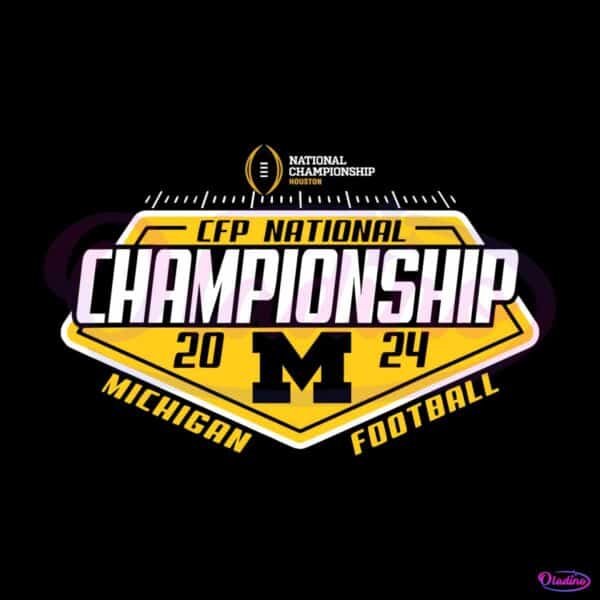 Michigan Wolverines 2024 CFP National Championship SVG